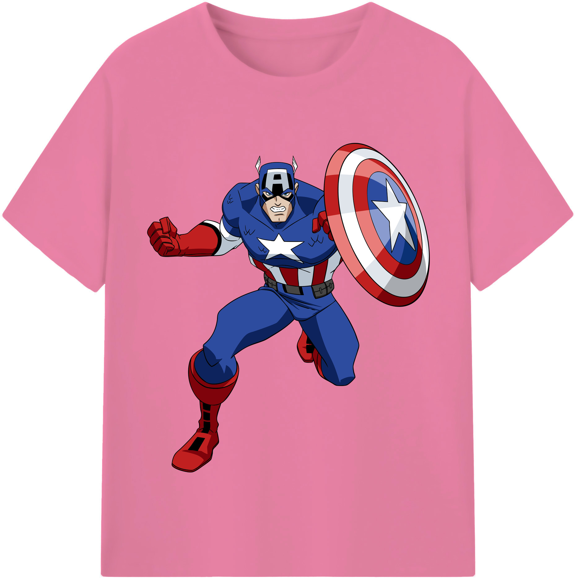 （画像用） アベンジャーズ The Avengers 綿100％半袖Tシャツ（フロントプリント）